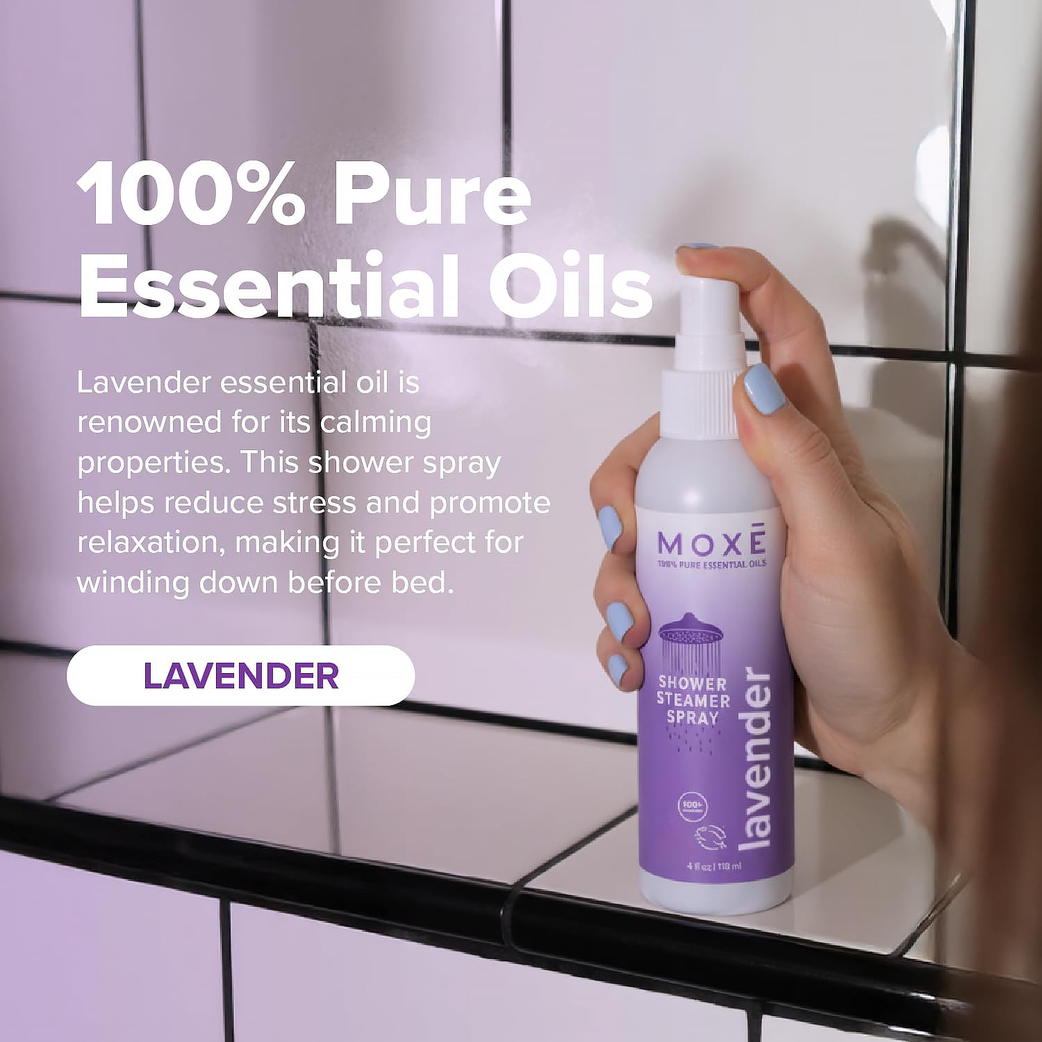 MOXE etiqueta con ingredientes certificados para tranquilidad