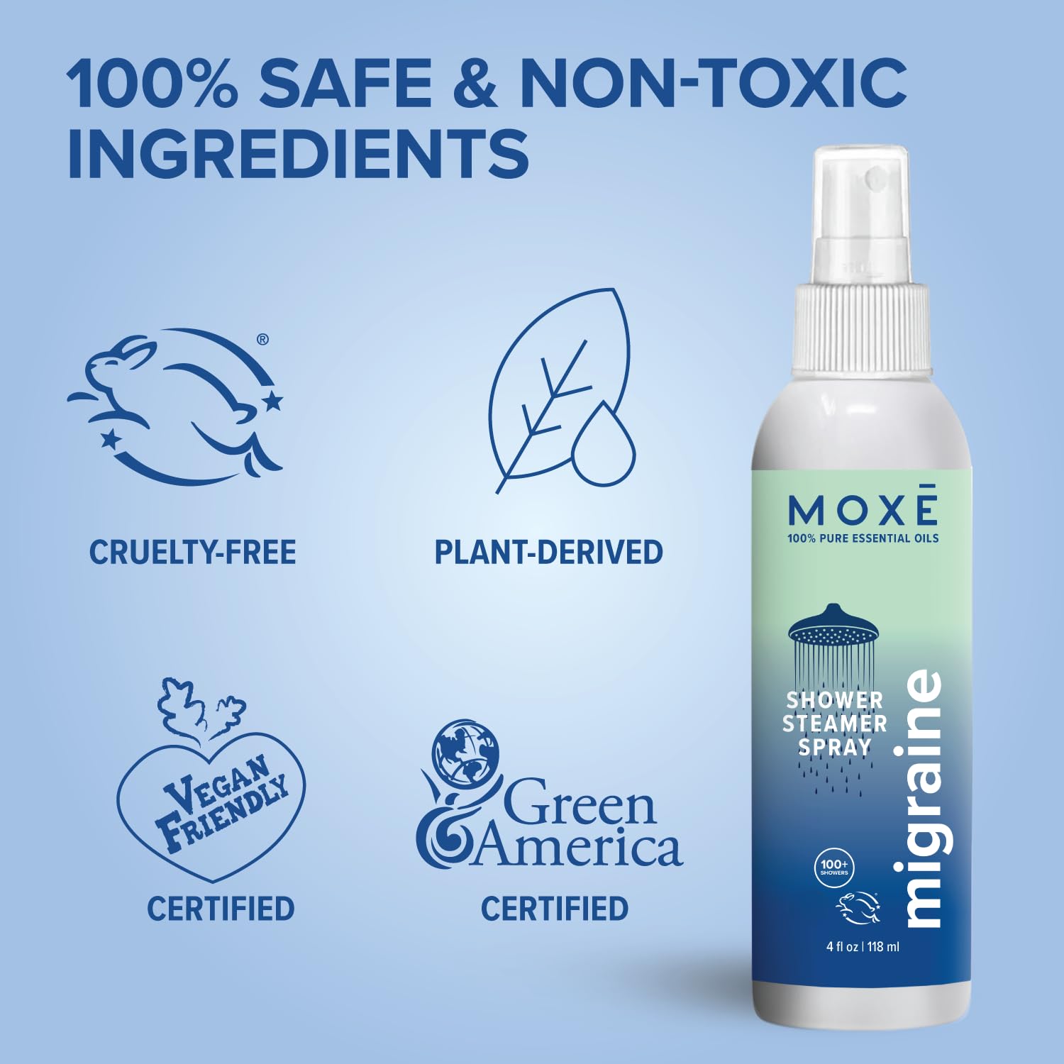 MOXE etiqueta con ingredientes naturales listados y lectura clara