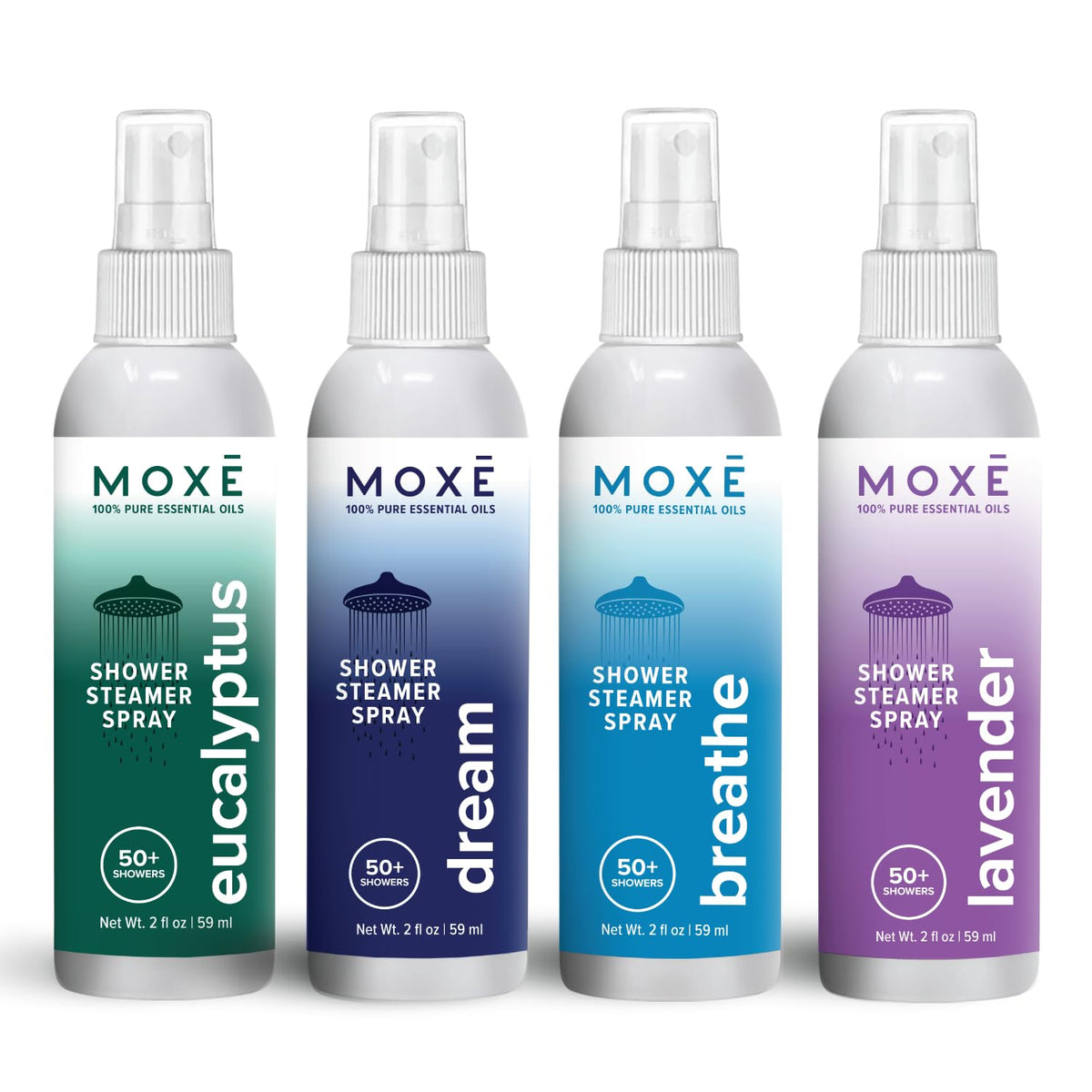 MOXE pack frontal con cuatro sprays y beneficio spa inmediato