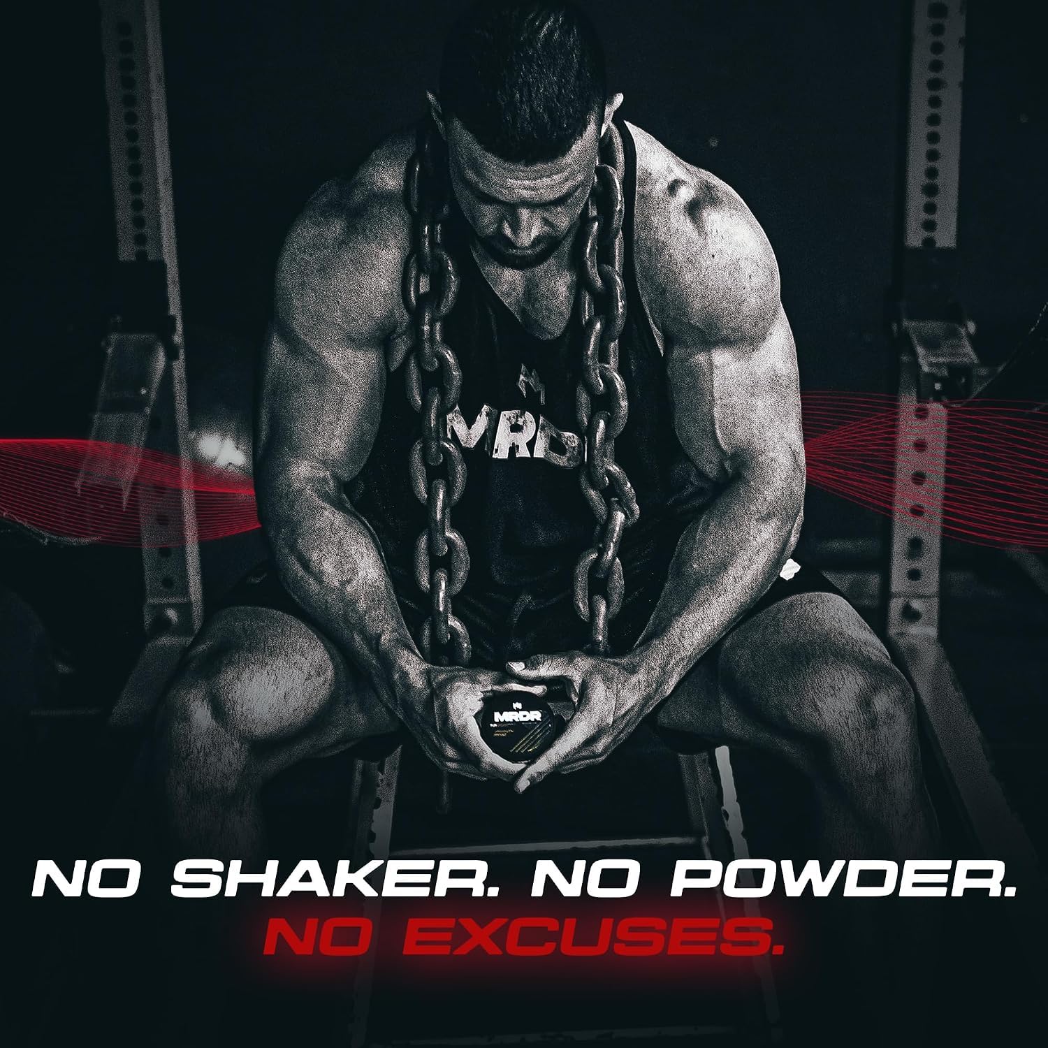 MRDR pouch en gimnasio demostrando uso discreto durante ejercicio