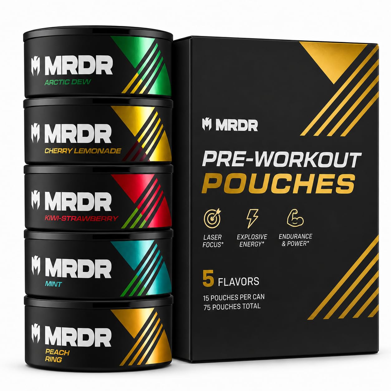 MRDR lata frontal variedad mostrando portabilidad y conveniencia