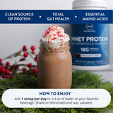 MRM batido de chocolate en vaso listo para beber tras entrenar
