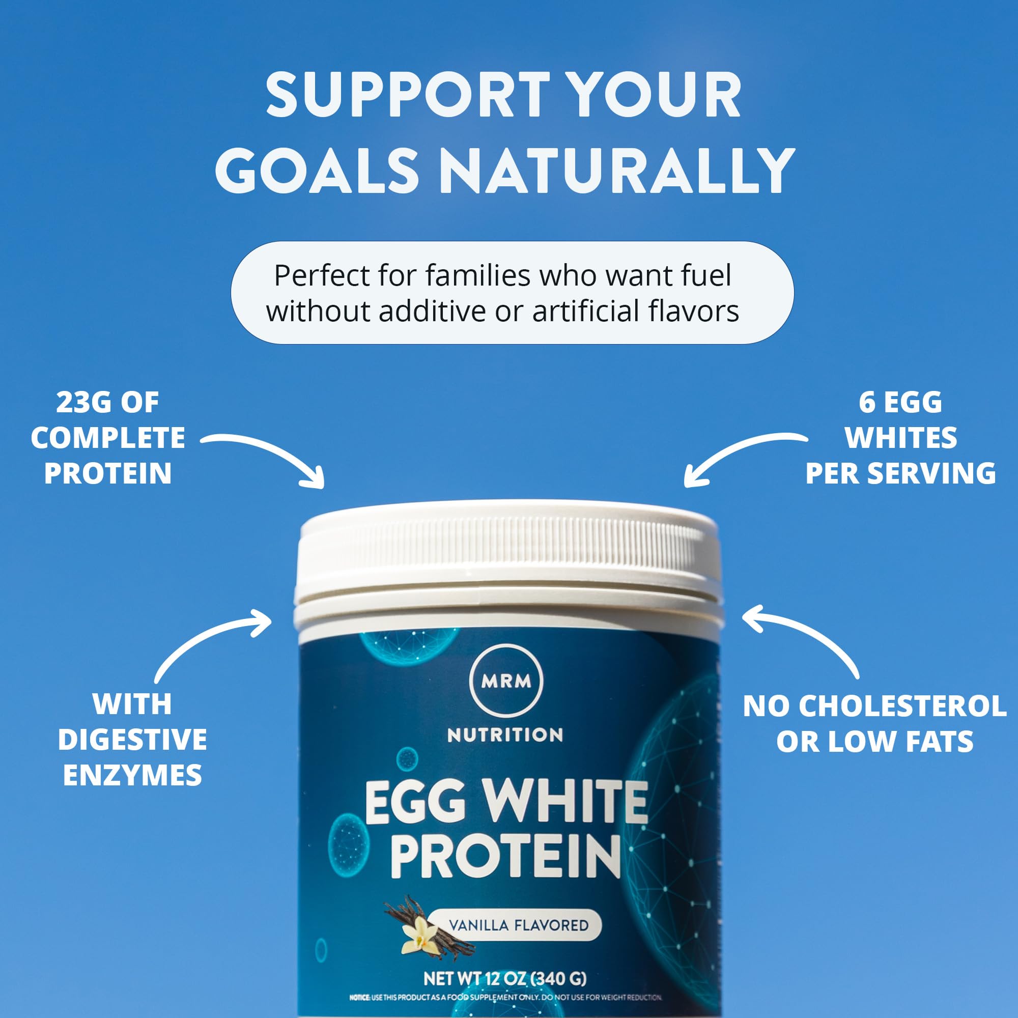 MRM batido de vainilla con Egg White Protein listo para consumir