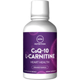 MRM botella frontal con CoQ-10 L-Carnitine líquido, fácil dosificación