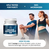 MRM creatina monohidrato etiqueta nutricional con información clara