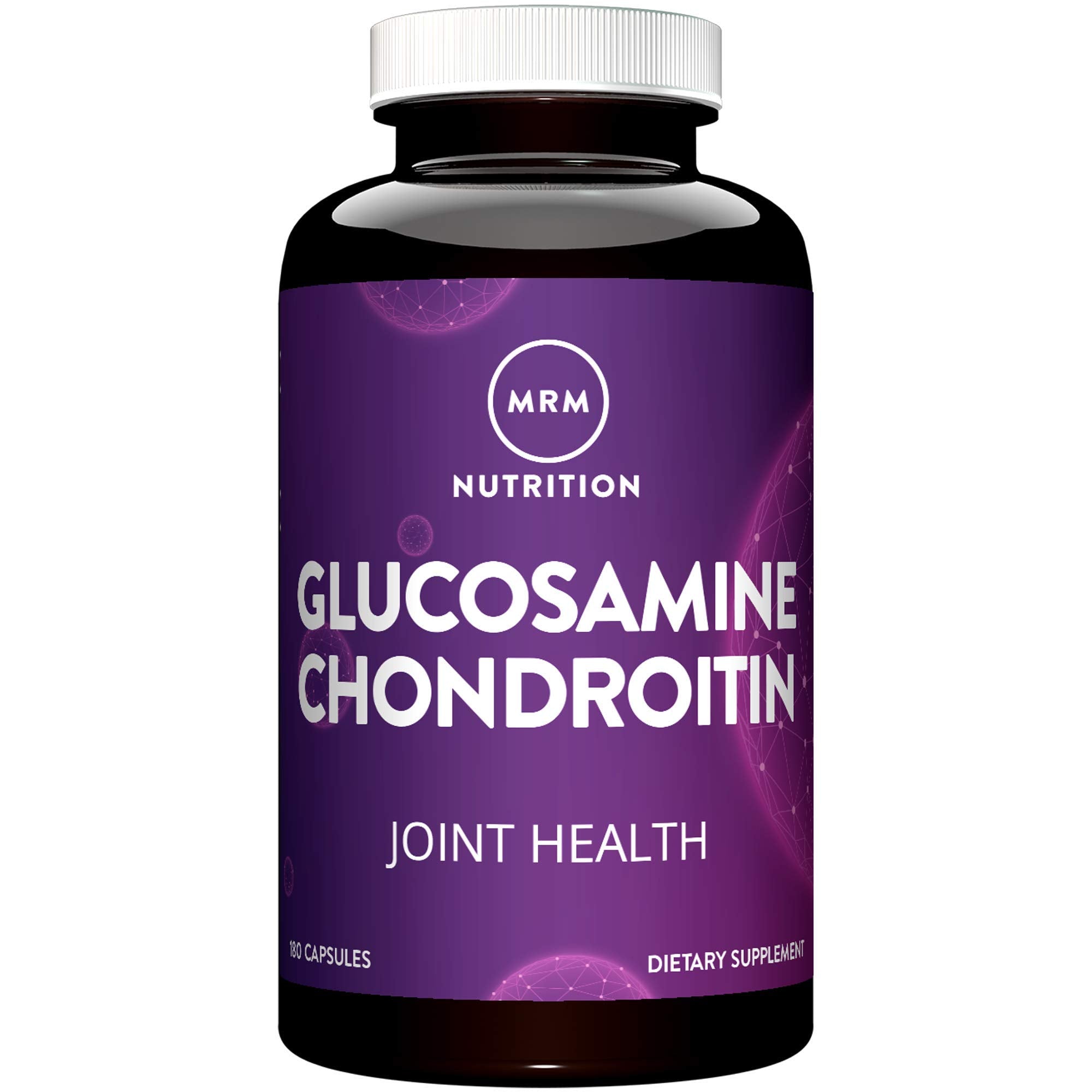 MRM envase frontal mostrando glucosamina y condroitina para apoyo articular