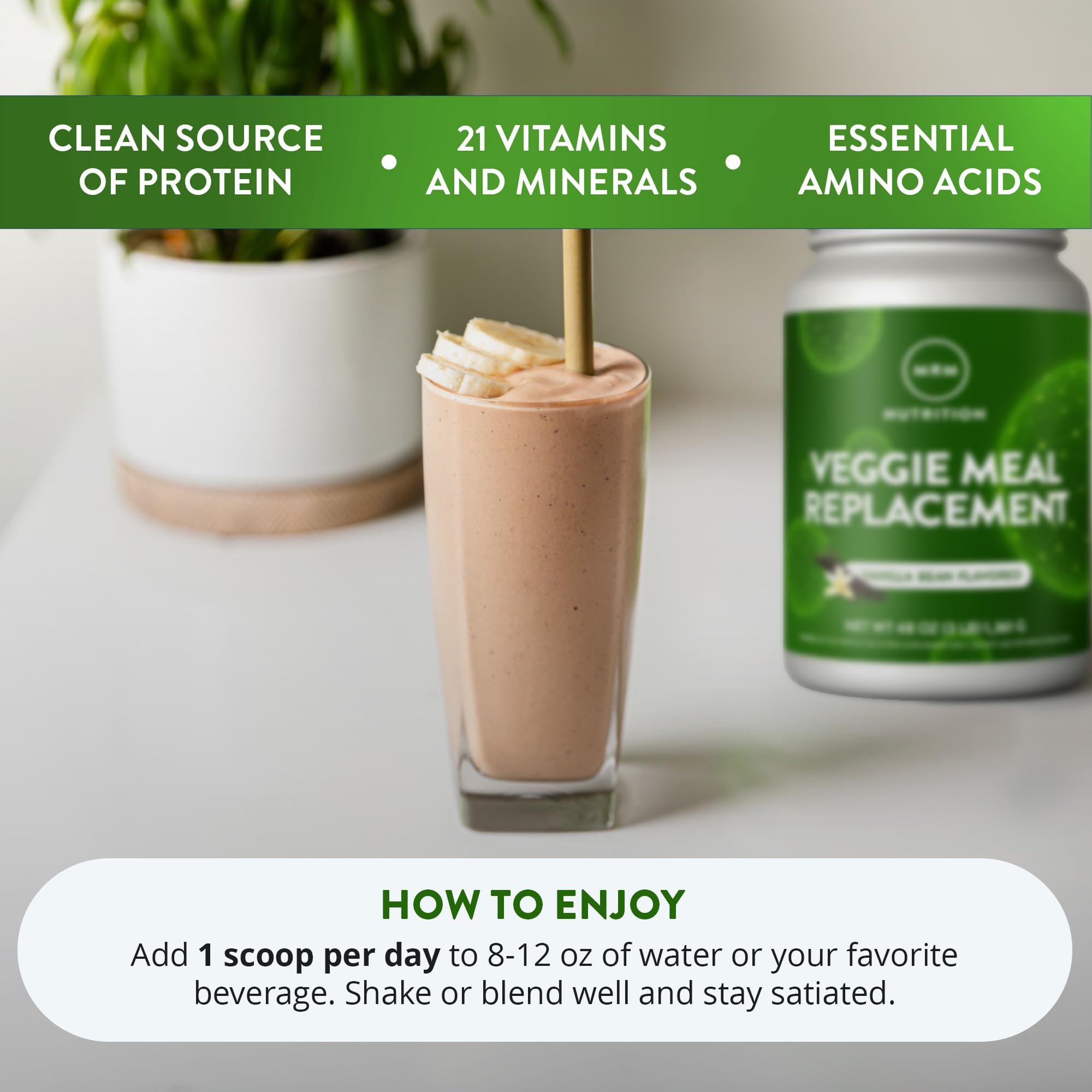 MRM vaso con batido listo para beber, opción rápida y nutritiva