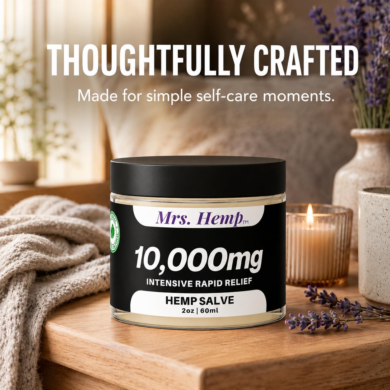 MRS. HEMP aplicación en manos que aporta hidratación inmediata y confort