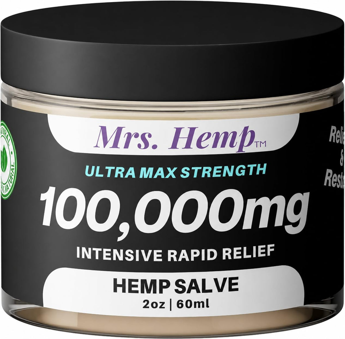 Mrs. Hemp tarro frontal mostrando diseño y tamaño práctico para portar