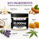 MRS. HEMP tamaño de 2 oz junto a un objeto cotidiano para comparar escala