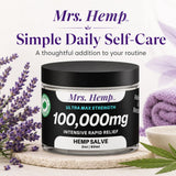 Mrs. Hemp textura cremosa en primer plano, hidratación concentrada visible