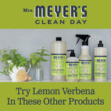Mrs. Meyer's vela comparada con mano, muestra tamaño real
