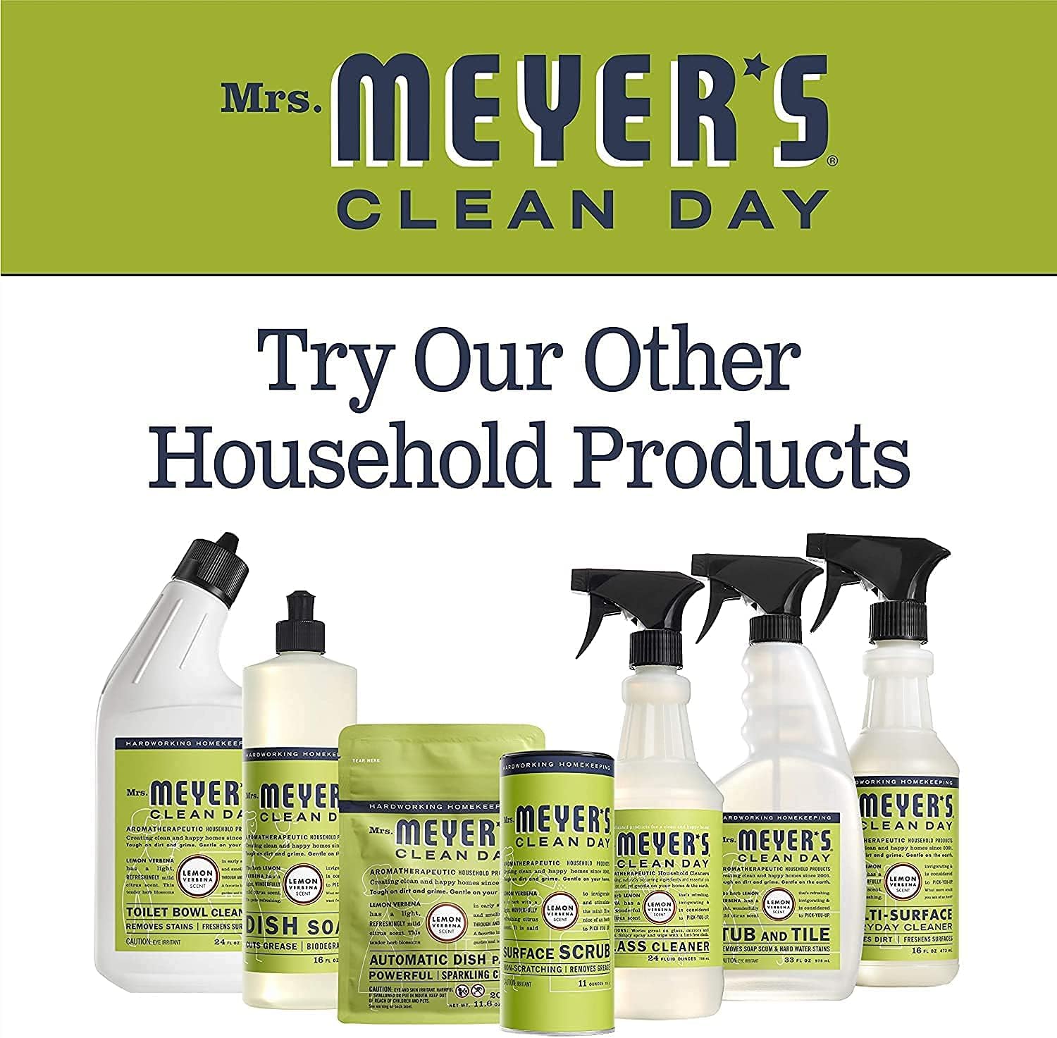 Mrs. Meyer's etiqueta del producto en zoom, información clara