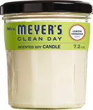 Mrs. Meyer's cera de soya en primer plano, textura natural y pura