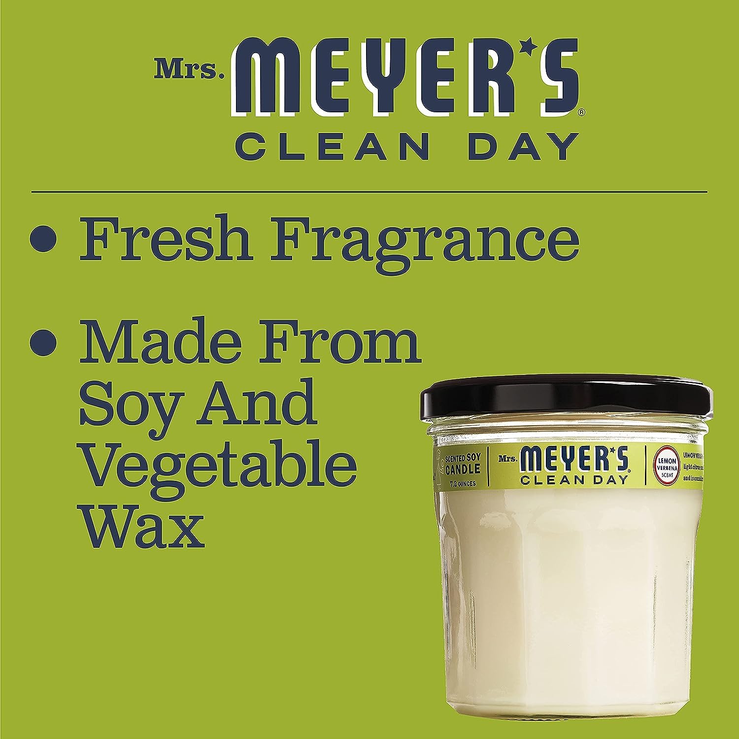 Mrs. Meyer's vela encendida en salón, crea ambiente acogedor