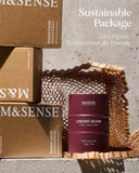 M&SENSE presentación empaquetada en papel reciclado lista para regalar
