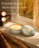 M&SENSE lata decorativa floral, reutilizable como joyero