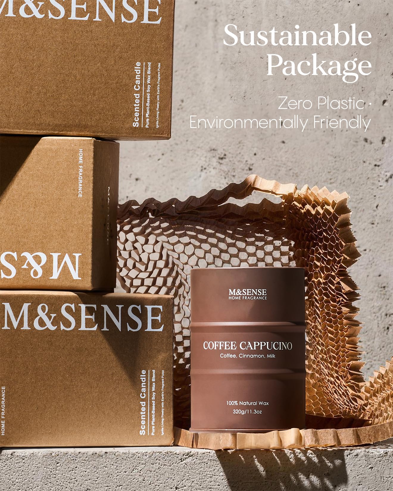 M&SENSE envase metálico reutilizable como decoración y almacenamiento
