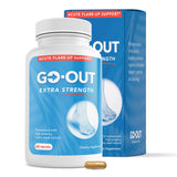 Mt. Angel Vitamins envase frontal Go Out Extra Strength mostrando ingredientes clave y beneficios