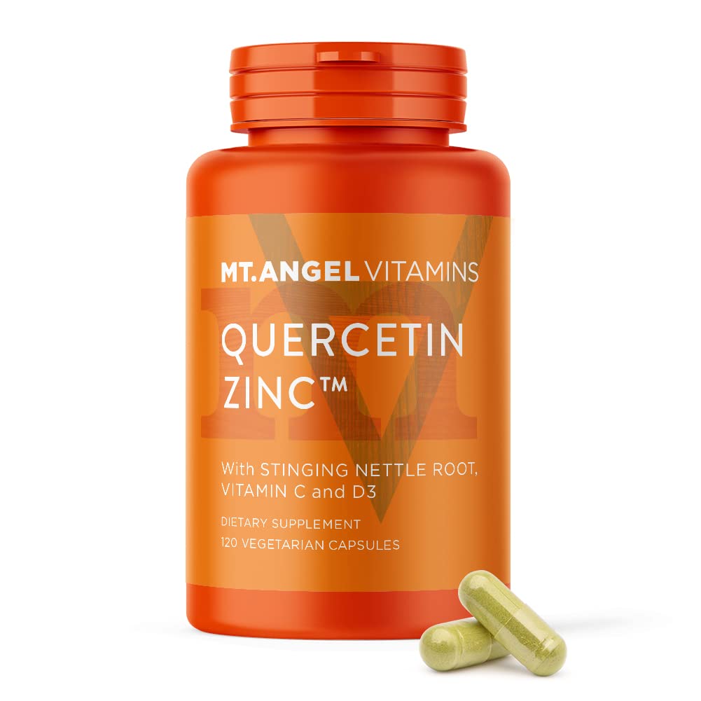 Mt. Angel Vitamins frasco frontal mostrando envase y beneficios claros
