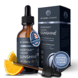 Mt. Angel Vitamins botella frontal 2 oz mostrando dosis clara