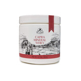 Mt. Capra envase frontal que muestra el polvo mineral y beneficios alcalinizantes