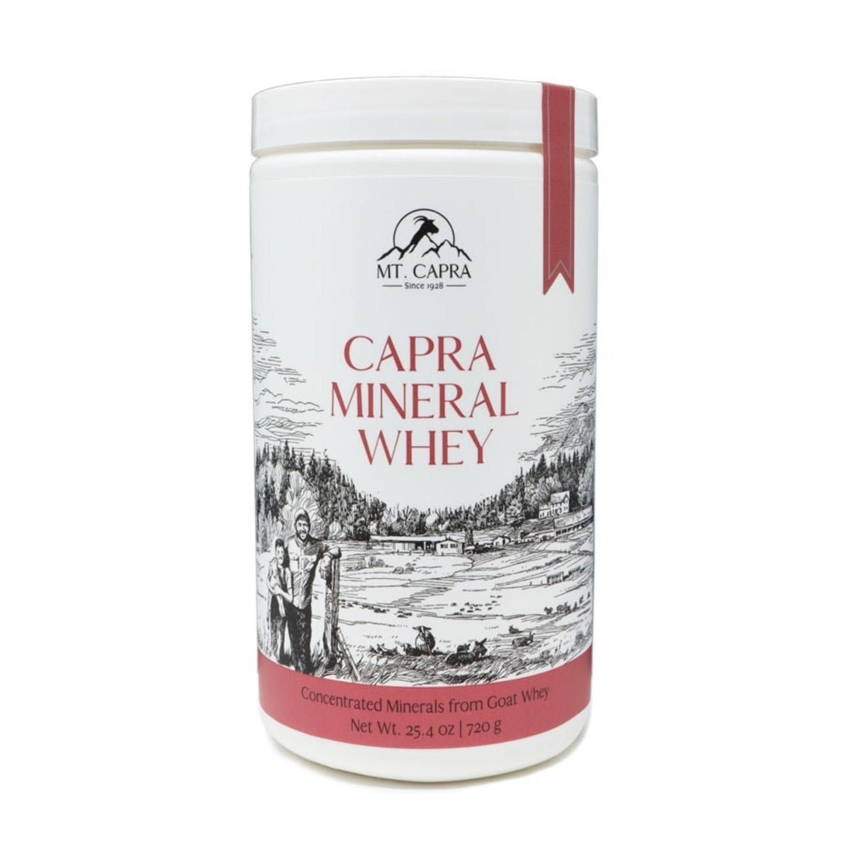Mt. Capra frente del envase mostrando el diseño y beneficios