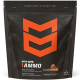 MTN OPS AMMO envase frontal mostrando sabor crema cacahuete chocolate y conveniencia