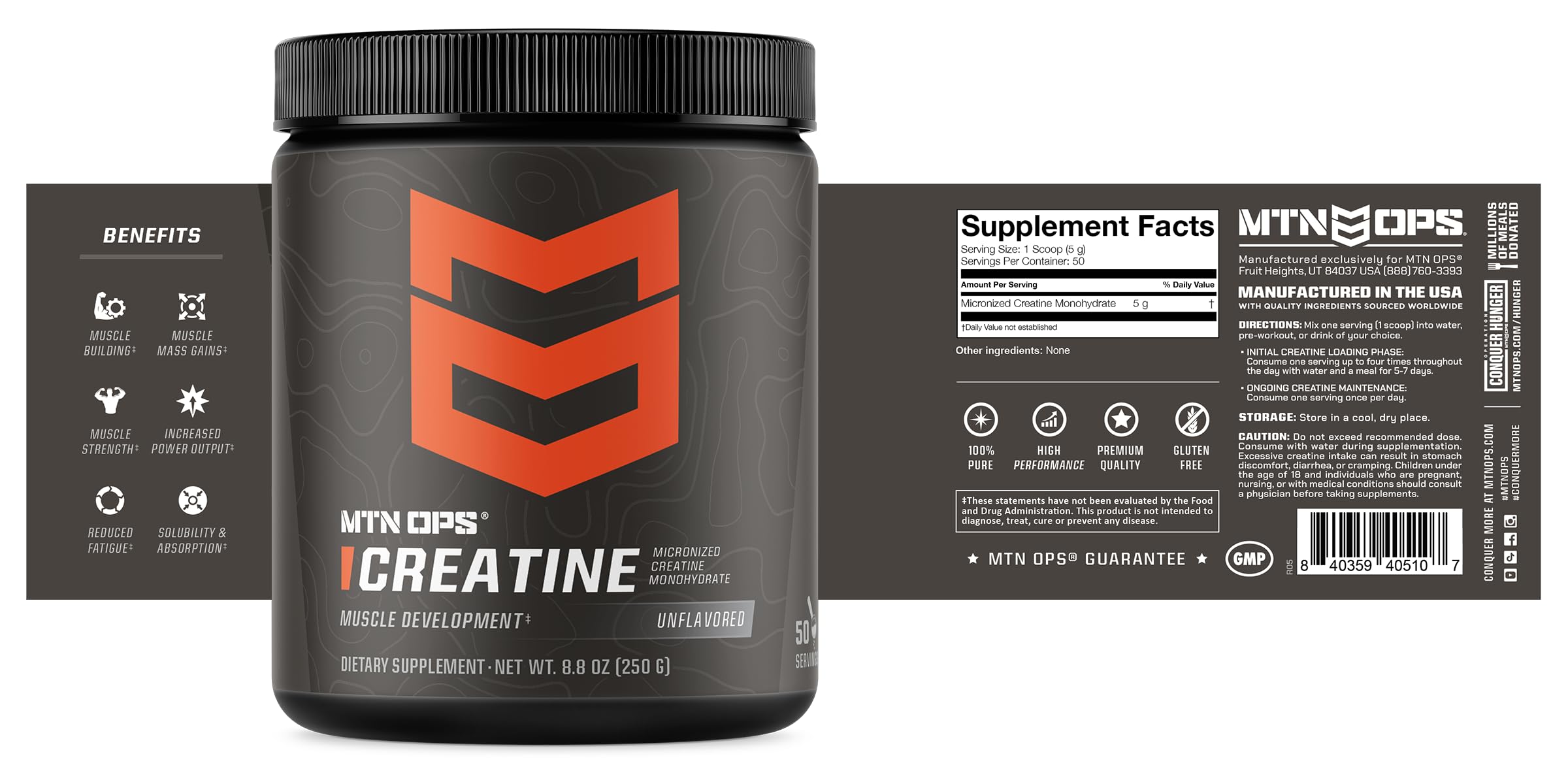 MTN OPS envase en entorno lifestyle junto a botella de agua para rutina diaria