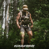 MTN OPS sticks dentro de mochila ideal para viajes y aventuras