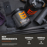 MTN OPS etiqueta cercana señalando ingredientes clave y beneficios de absorción