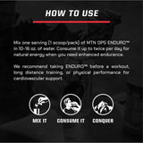 MTN OPS envase junto a cucharilla para comparar tamaño y porciones por servicio