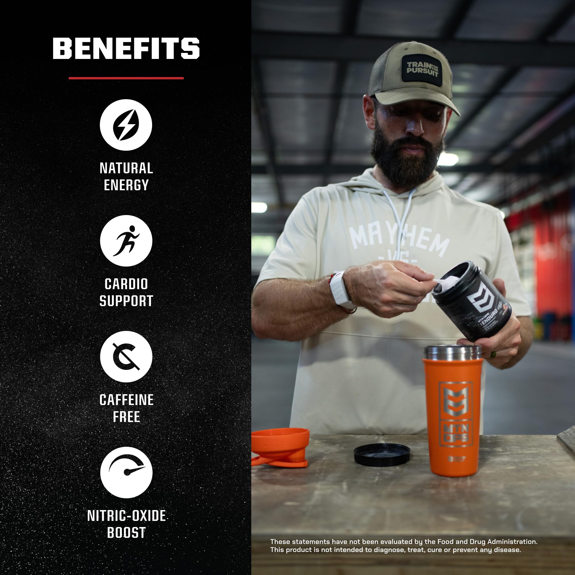 MTN OPS polvo en shaker listo para consumir antes del entrenamiento