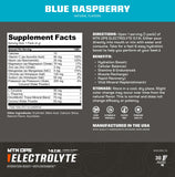 MTN OPS etiqueta de ingredientes que muestra electrolitos clave claramente