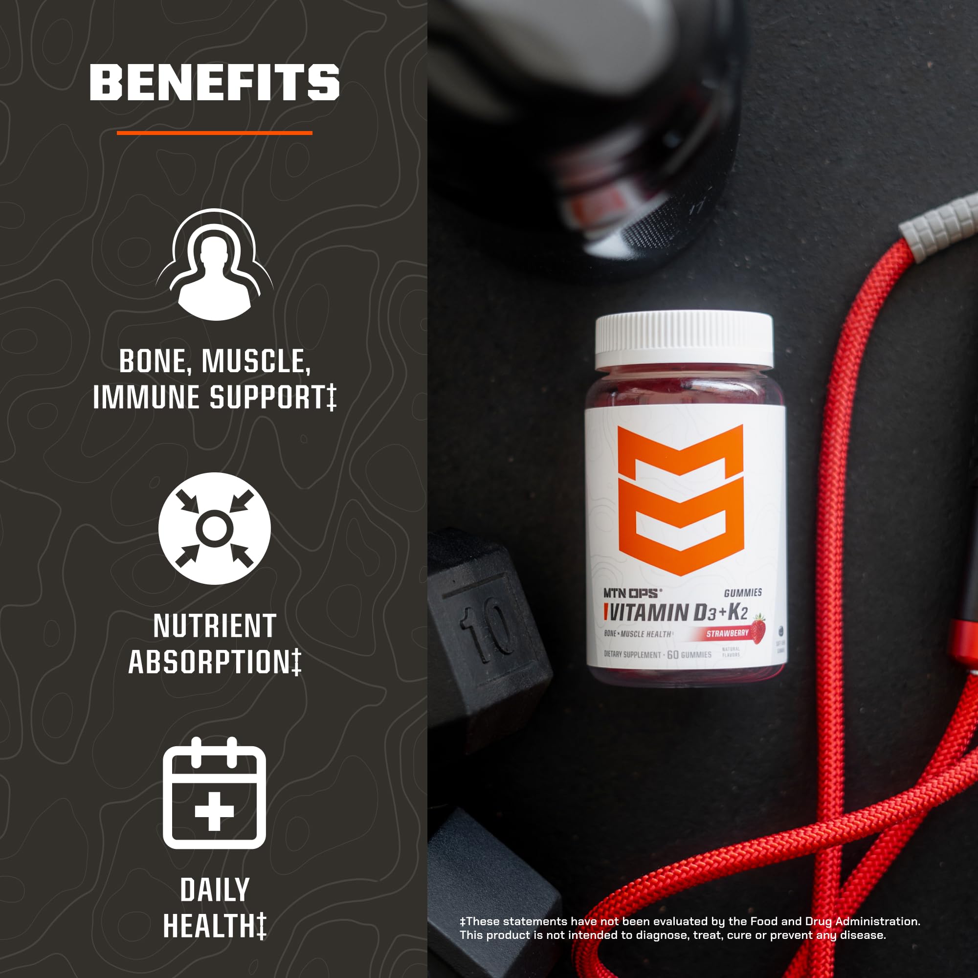 MTN OPS gominolas en mano, práctico formato masticable para llevar
