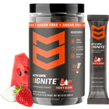 MTN OPS envase frontal mostrando diseño y sabor Tiger's Blood, beneficio visual de marca