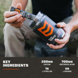MTN OPS etiqueta con ingredientes visibles y beneficios funcionales
