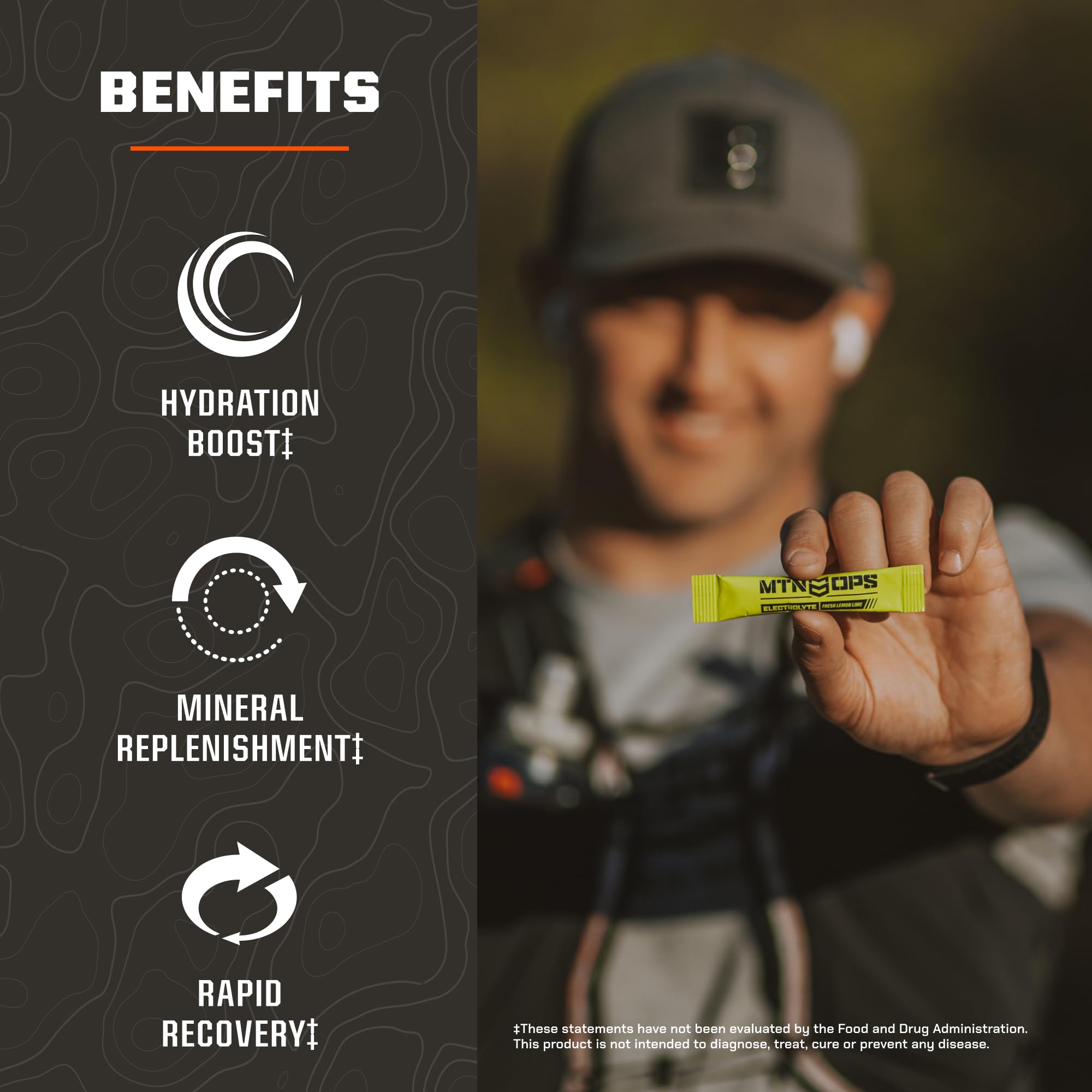 MTN OPS primer plano del polvo y su granulometría para disolución rápida