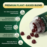 Mulittea frasco de aceite de semilla de calabaza que enfatiza pureza