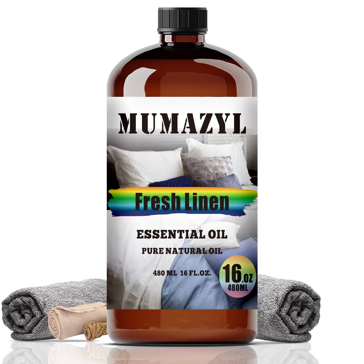 MUMAZYL botella frontal en empaque mostrando volumen y etiquetado para uso seguro
