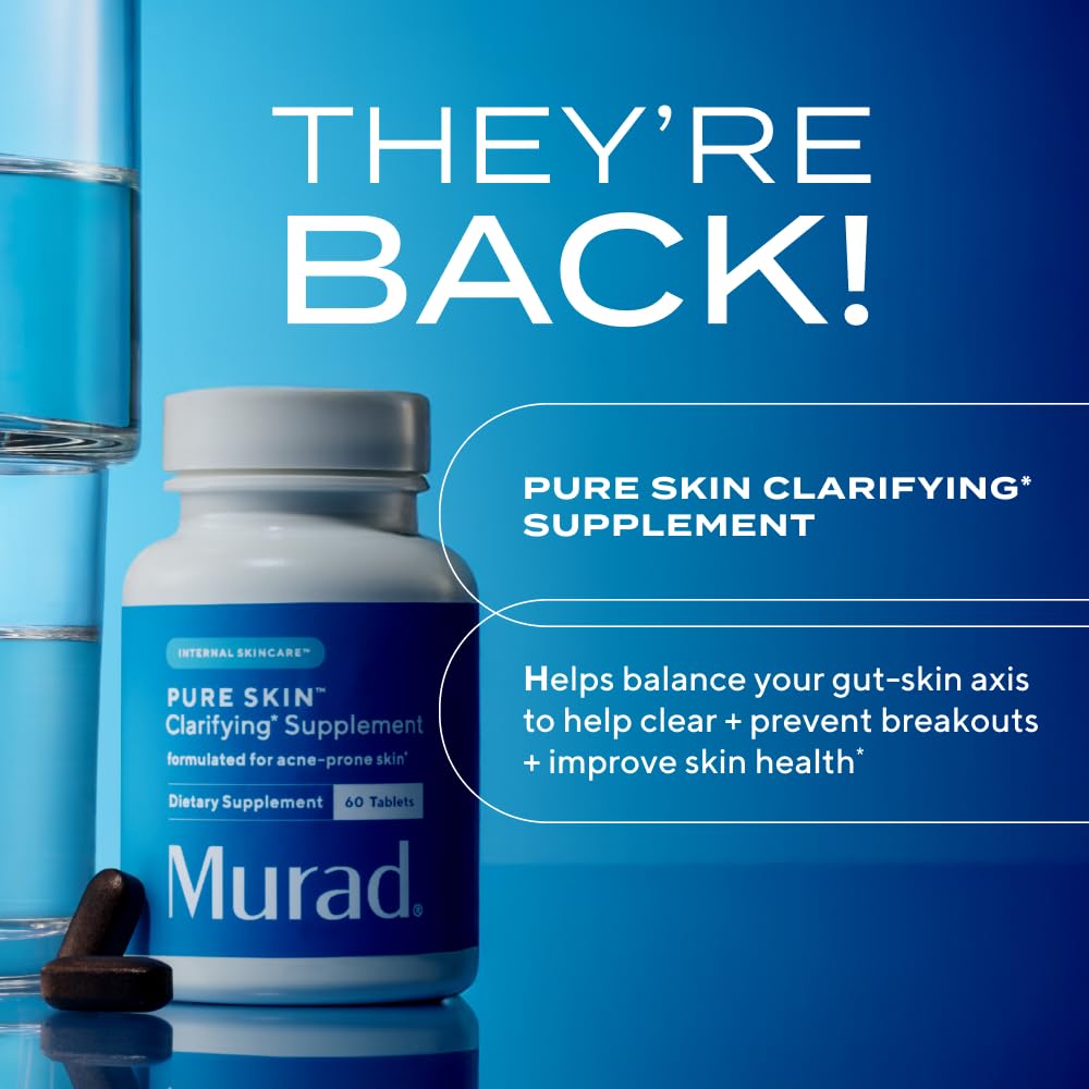 Murad mezcla de ingredientes resaltando vitamina A, zinc y bardana