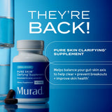 Murad mezcla de ingredientes resaltando vitamina A, zinc y bardana