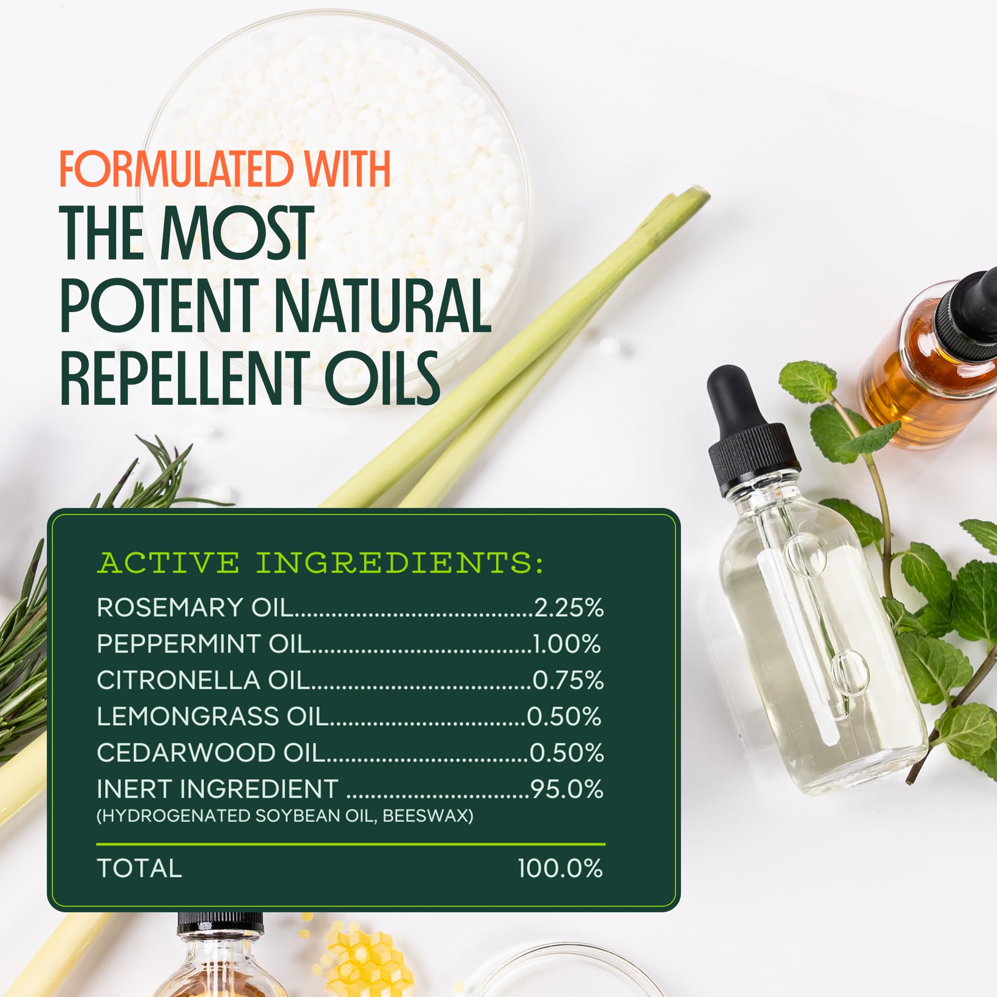 Murphy's Naturals recambio junto a objeto para comparar tamaño y capacidad
