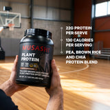 Musashi detalle de la etiqueta nutricional que destaca 23 g proteína