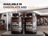 Musashi panqueques proteicos hechos con el polvo, desayuno nutritivo