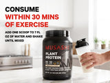 Musashi etiqueta nutricional destacando proteína y calorías