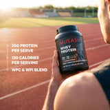 Musashi etiqueta nutricional mostrando proteína y bajo azúcar