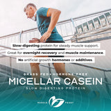 Muscle Feast etiqueta de ingredientes clara que resalta sin hormonas