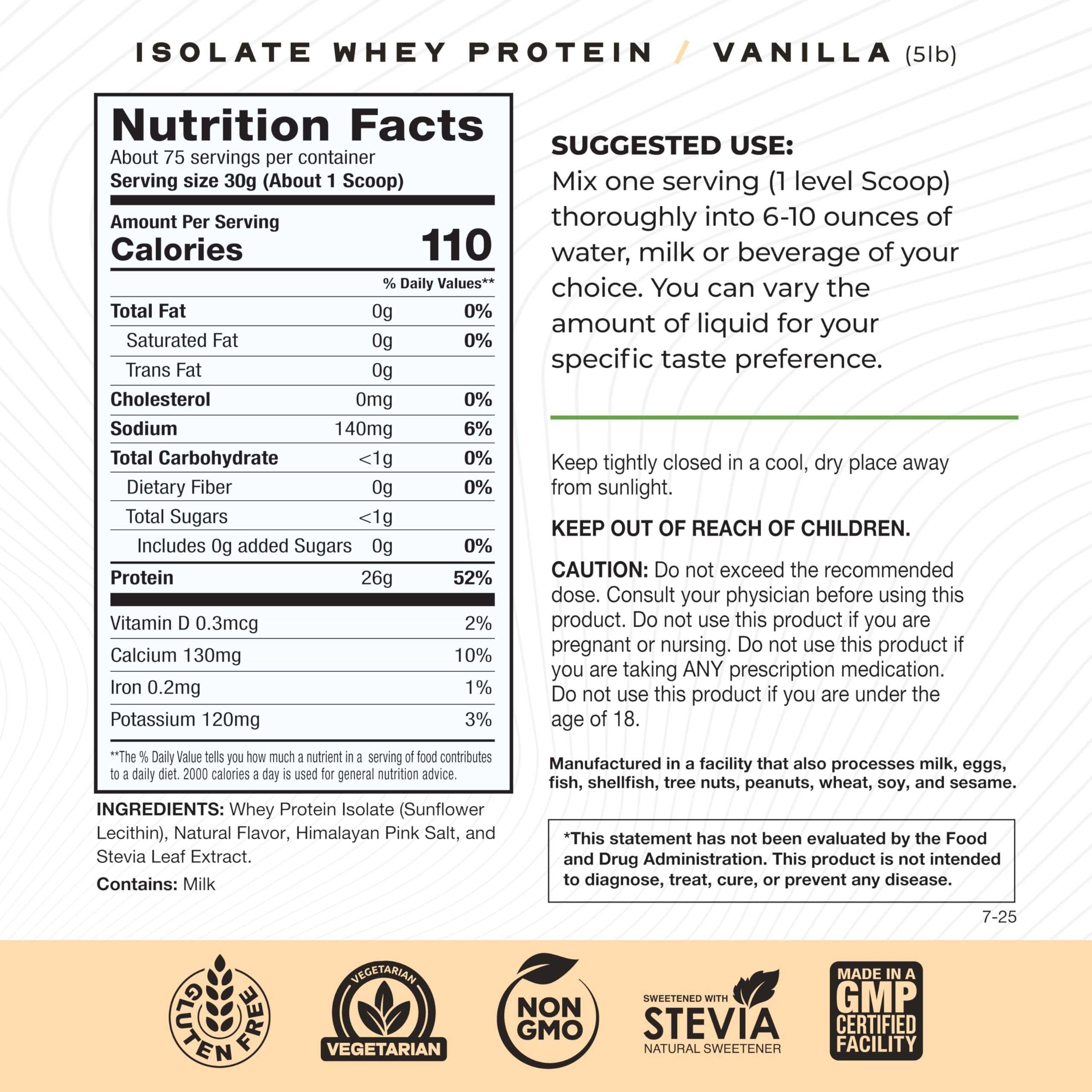 Muscle Feast primer plano del polvo, apariencia limpia y sin grumos