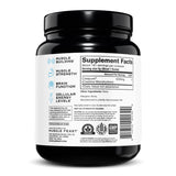 Muscle Feast envase Creapure en ambiente deportivo, aspecto profesional